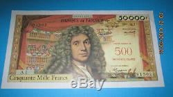 500nouveaux Francs Sur 50000 Francs Moliere
