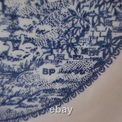 Assiette plate céramique faïence BP art nouveau Belle époque France N4313