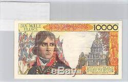 BILLET 100NF/10000 F-10000 F surchargé 100 Nouveaux Francs BONAPARTE 30/10/58