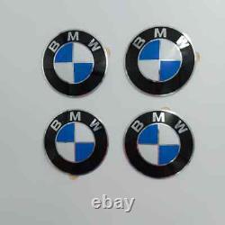 BMW 4x logo 36131181080 64.5 mm pour logos centre de roue oem d'origine