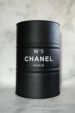 Baril décoration personnalisé CHANEL N°5 PARIS PARFUM NOIR