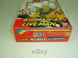 Bioman 3 Liveman Boite France Bandai Popy 1988 Neuf Jamais Ouvert