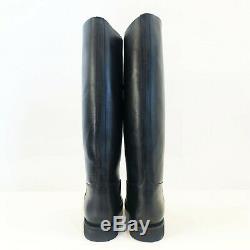 Bottes Police French Boots Mollet M Calf Eu45 Us11.5 Uk11 Rob Leather Bluf
