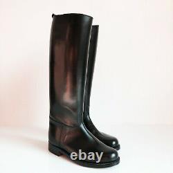 Bottes Weston French Police Boots Mollet M Calf Eu41 Us8 Uk7.5 Rob Leather Bluf
