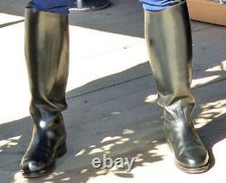 Bottes Weston French Police Boots Mollet M Calf Eu41 Us8 Uk7.5 Rob Leather Bluf