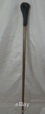 Canne de marche bâton sculptée palissandre made in France cigogne / cane Walking
