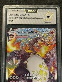 Carte Pokemon PSA/PCA 10 DRACAUFEU VMAX SHINY SV107/SV122
