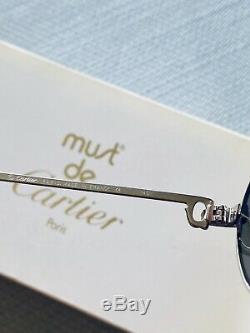 Cartier Lunettes Saint Honore Platinum N. O. S 1990 Limitee Rare Giverny Vintage