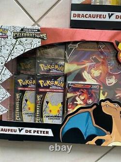 Coffret Pokémon FR 25 ans Célébrations Dracaufeu V de Peter NEUF/SCELLE
