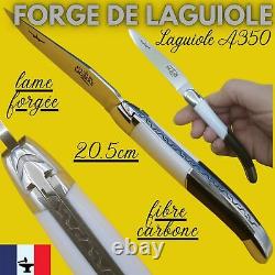 Couteau Forge De Laguiole France Airbus A350 20.5cm Fibre Carbone Collection