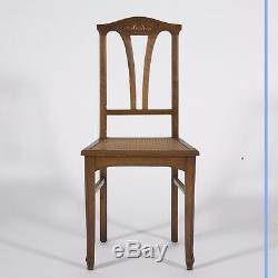 Desserte et série de chaises Art Nouveau, XXe
