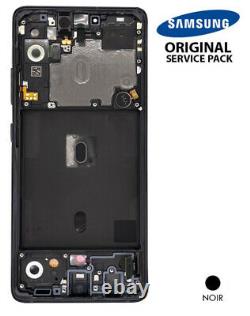 Ecran LCD + Vitre Tactile + châssis noir Samsung Galaxy A51 5G A516F