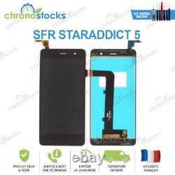 Ecran LCD vitre tactile pour SFR Staraddict 5 noir (France)