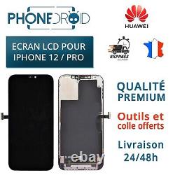 Écran complet LCD ou OLED + vitre tactile Iphone 12(PRO) +Outils, colle, France
