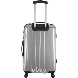 FRANCE BAG Valise 70 cm rigide en polycarbonate long séjour Silver Bahamas