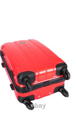 FRANCE BAG Valise 70 cm rigide en polycarbonate pour long séjour Rouge