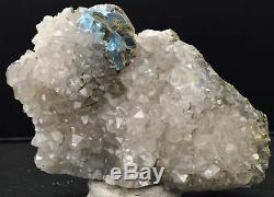 Fluorite pyrite sur quartz 268 grammes Mont Roc, Tarn, France