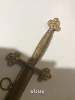 Franc maçonnerie objet de loge épée flamboyante symbolique masonic