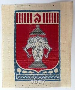 Insigne Indochine tissu Commando Troupes du LAOS Lao ORIGINAL 1945-1950 France