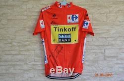 Jersey signed Alberto Contador Tinkoff tour de france vuelta giro cycling froome