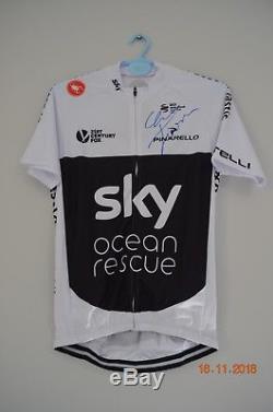 Jersey signed Chris Froome team sky giro italia tour de france 18 vuelta cycling