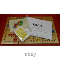 Jeu de société Tac-Tik en bois avec plateau modulable 2 à 6 joueurs