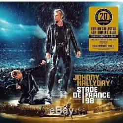 Johnny Hallyday Stade De France Coffret 4 Lp, Vinyle Edition Limitée Numéroté