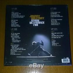 Johnny Hallyday, Stade de France 98 collector coffret 4 LP vinyl couleur