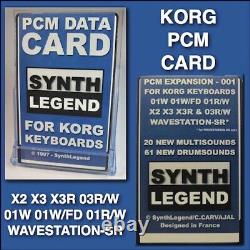 KORG PCM Sound Card for 01W 01WithFD / 01R/W / 03R/W / X2 / X3 / X3R / WS-SR Rare