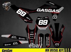 Kit Déco Moto pour / Mx Decal Kit for Gas Gas Red Pulse