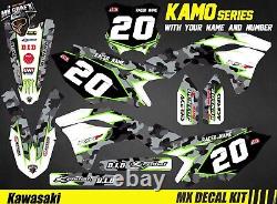 Kit Déco Moto pour / Mx Decal Kit for Kawasaki KXF Kamo