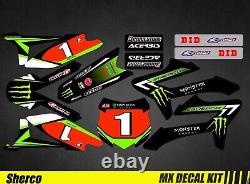 Kit Déco Moto pour / Mx Decal Kit for Sherco 50 Monster 2