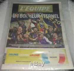L'EQUIPE Journal Du 16 Juillet 2018 Coupe Du Monde Football France NEUF