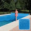 Linxor Bâche à bulles sur mesure pour piscine 300 microns Bleu