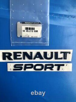 Logo Renault Sport Noir Megane 4 IV Clio Gt Rs Original Badge Emblème 908921509r