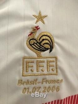 Maillot Jersey France 2006 World Cup Worn By Éric Abidal France-Brésil Porté