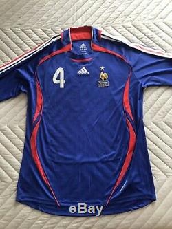 Maillot Jersey Vieira France World Cup 2006 Porté Worn Formotion Player Issue