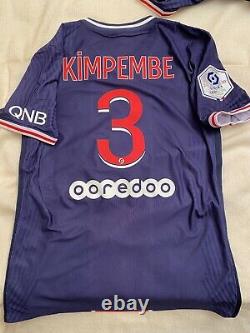 Maillot Psg Porté Kimpembe Ligue 1 20/21 Player Issue Shirt Worn France Paris