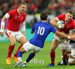 Maillot Rugby #10 Ntamack match Pays de Galles France Coupe du monde 2019 L