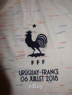 Maillot non porté N'GOLO KANTE URUGUAY FRANCE COUPE DU MONDE match no worn shirt