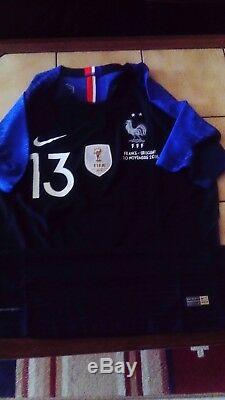 Maillot porté ou préparé worn Kante France Uruguay taille M