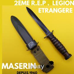 Maserin Couteau Fixe Armee Francaise Regiment Etranger Parachutiste 2eme R. E. P