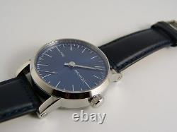 Montre MONO BlueSunray PURE MECANIQUE Type Unitas 6498 SAPHIR single hand watch