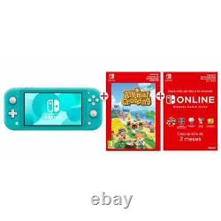 Nintendo Switch Lite Turquoise + Animal Crossing Téléchargement + Abonnement 3