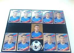 PANINI MBAPPE 2018 Rookie WORLD CUP X 10 STICKERS 9 SILVER + 1 GOLD NEW MINT