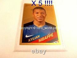 Panini Kylian Mbappe Rookie X5 Carrefour Card Or Gold World Cup Russia 2018