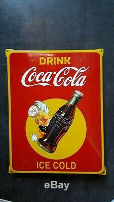 Plaque émaillée Coca cola 54 40 cm enamel sign