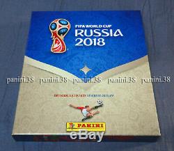 RARE! BOX Empty Album + Complete Set WC RUSSIA 2018 GOLD EDITION PANINI