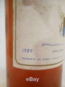 Sauternes château bastor-lamontagne liquoreux 1959 bordeaux france