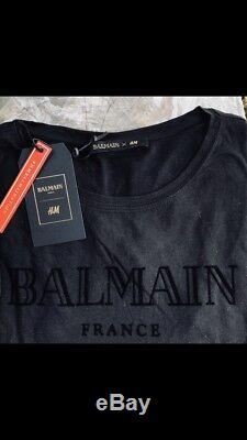 T-Shirt H&M X Balmain Taille M Noir France